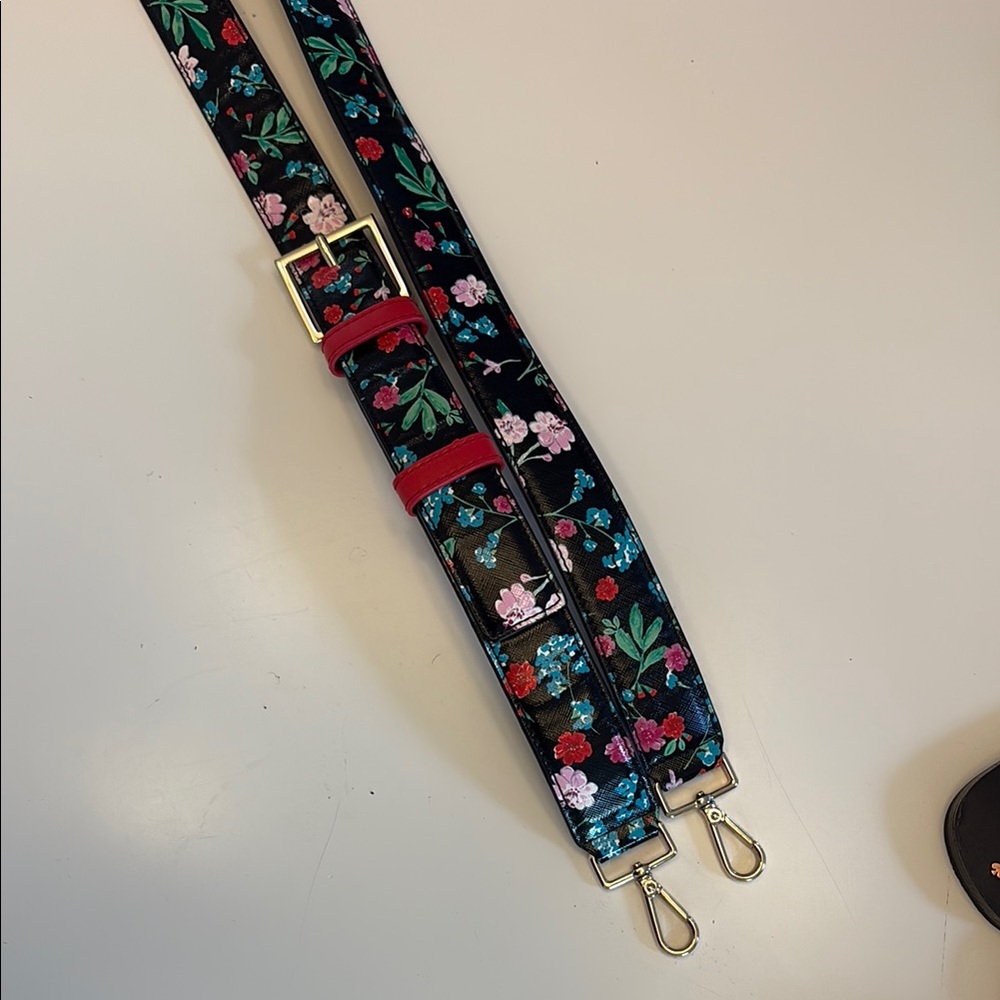 Kate Spade Floral Strap - Black and Multicolor